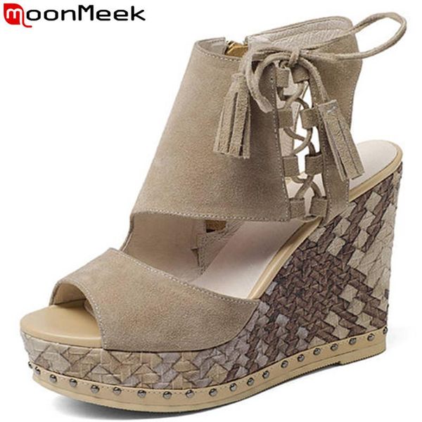 moonmeek black fashion summer arrival shoes woman platform wedges sandals women high heels suede leather prom
moonmeek black fashion summer arrival shoes woman platform wedges sandals women high heels suede leather prom