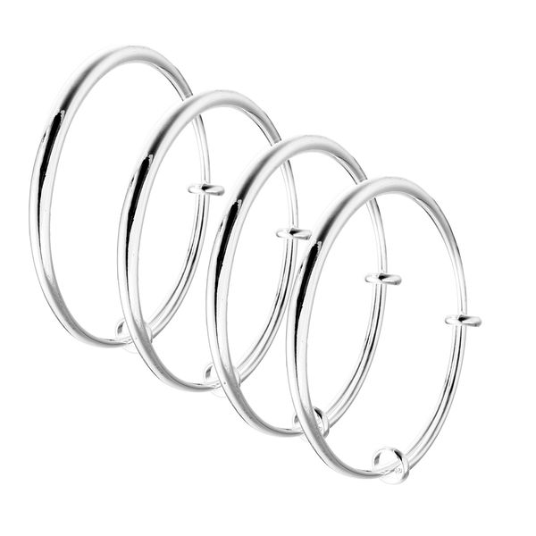 fashion jewelry simple style 4pcs silver plated africa glossy cuff bracelets for women men bangles, White
fashion jewelry simple style 4pcs silver plated africa glossy cuff bracelets for women men bangles, White