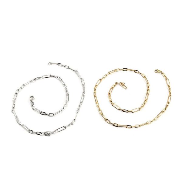 chains fashion stainless steel necklace gold color long for men women party jewelry gift couple collar 50cm 1 piece, Silver
chains fashion stainless steel necklace gold color long for men women party jewelry gift couple collar 50cm 1 piece, Silver