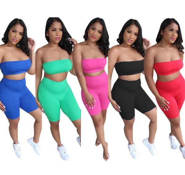 designer women two piece shorts pants set summer ultra stretchy strapless tracksuitss crop solid color skinny sportswear 909, White
designer women two piece shorts pants set summer ultra stretchy strapless tracksuitss crop solid color skinny sportswear 909, White