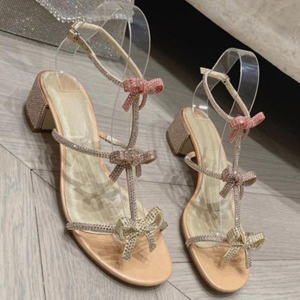sandals elegant luxury crystal bow summer brand design square heel women shoes fashion round toe female, Black
sandals elegant luxury crystal bow summer brand design square heel women shoes fashion round toe female, Black