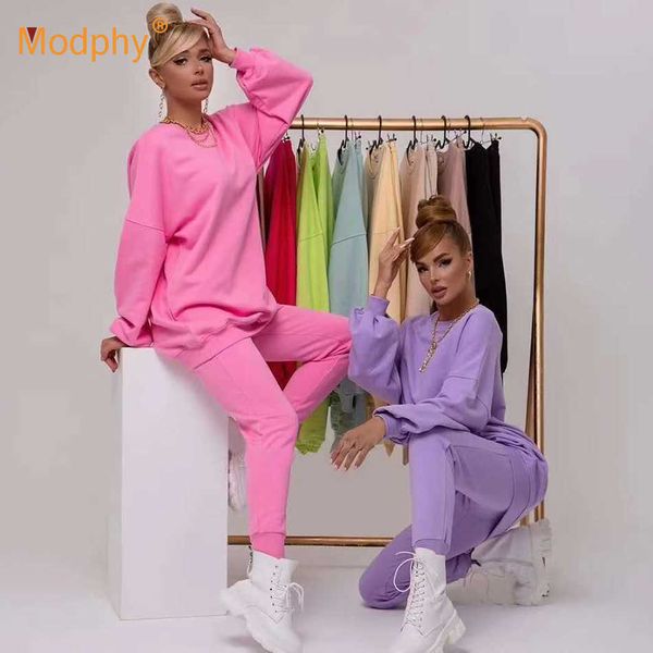 two piece set outfits autumn womentracksuit loose pullover and pants casual sport suit winter 2 pieces sporting female 210527, White
two piece set outfits autumn womentracksuit loose pullover and pants casual sport suit winter 2 pieces sporting female 210527, White