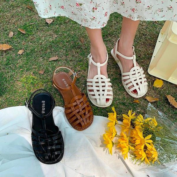 sandals 2021 retro woman shoes summer heels suit female beige all-match original girls low comfort fashion black closed
sandals 2021 retro woman shoes summer heels suit female beige all-match original girls low comfort fashion black closed