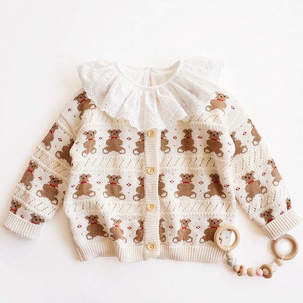 pullover 2021 korean autumn girls cardigan bear sweater long sleeve knitwear kids coat casual clothes, Blue
pullover 2021 korean autumn girls cardigan bear sweater long sleeve knitwear kids coat casual clothes, Blue
