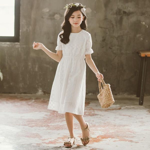 girl's dresses 2021 summer girls dress teenager cotton embroidery midi long children elegant soft clothes with ling, #8831, Red;yellow
girl's dresses 2021 summer girls dress teenager cotton embroidery midi long children elegant soft clothes with ling, #8831, Red;yellow