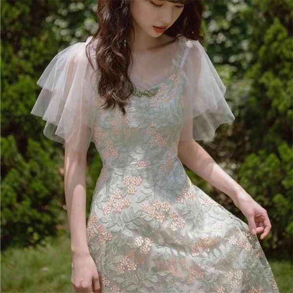 summer floral dress women elegant vintage retro fairy casual slim fit embroidered lace korean sweet 210519, Black;gray
summer floral dress women elegant vintage retro fairy casual slim fit embroidered lace korean sweet 210519, Black;gray