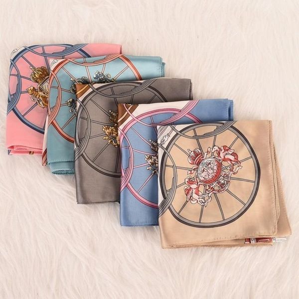 scarves 70cm geometric print fashion decoration art satin square silk scarf, Blue;gray
scarves 70cm geometric print fashion decoration art satin square silk scarf, Blue;gray