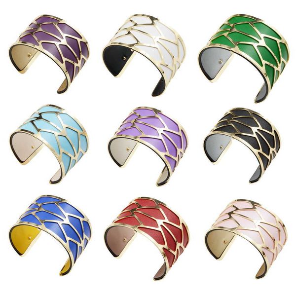 40mm lux large black fashion heavy metal bracelet stamping blanks manchette cuff bangles reversible leather insert for woman q0717
40mm lux large black fashion heavy metal bracelet stamping blanks manchette cuff bangles reversible leather insert for woman q0717