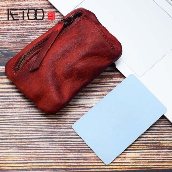 coin purses aetoo multifunctional wallet, card pack simple retro pure leather zipper change bag, key storage bag, Red;black
coin purses aetoo multifunctional wallet, card pack simple retro pure leather zipper change bag, key storage bag, Red;black