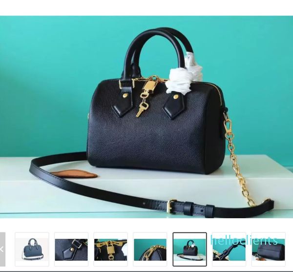 designer handbags boston bags navy-blue cross-body m58958 embossed leather toes padlock