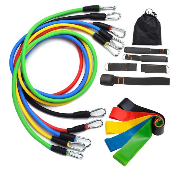 resistance bands 11 pcs/set tpe exercise fitness yoga training pull rope tubes sports chest expander pilates workout with bag
resistance bands 11 pcs/set tpe exercise fitness yoga training pull rope tubes sports chest expander pilates workout with bag