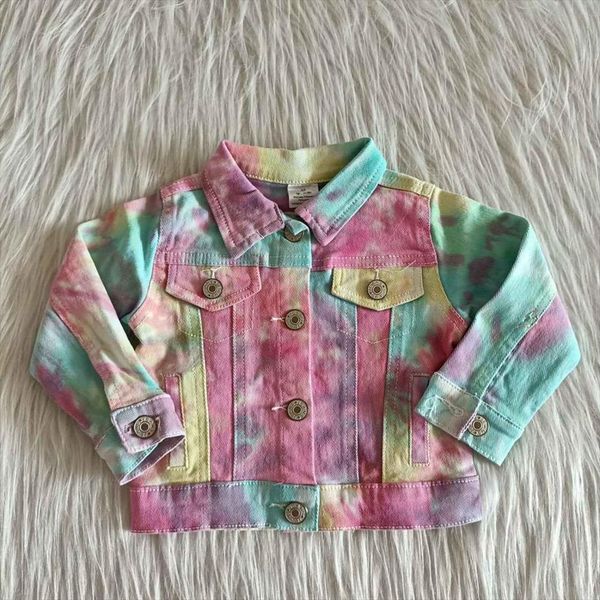 wholesale baby girls jeans coat fashionable fall winter buttons infant contrast tie dye denim jacket children boutique clothes, Blue;gray
wholesale baby girls jeans coat fashionable fall winter buttons infant contrast tie dye denim jacket children boutique clothes, Blue;gray