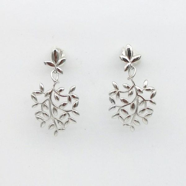 women's sterling silver classic rose gold plant olive branch leaf stud earrings heart, Golden;silver
women's sterling silver classic rose gold plant olive branch leaf stud earrings heart, Golden;silver