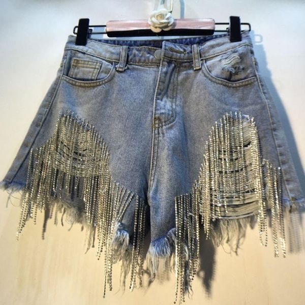 women's jeans 2021 spring summer rhinestone heavy tassels nail diamond beads high thin waist light blue denim shorts women wash
women's jeans 2021 spring summer rhinestone heavy tassels nail diamond beads high thin waist light blue denim shorts women wash