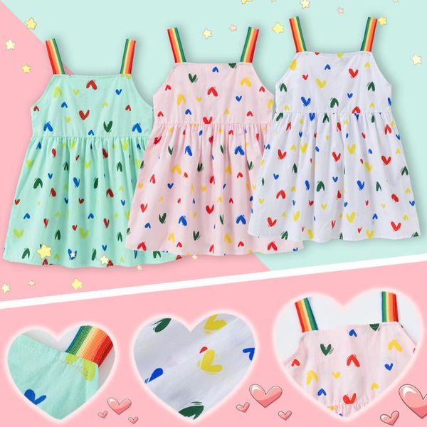 girl's dresses 1-5t girls summer cute rainbow shoulder strap suspender princess dress kids casual sleeveless clothes girl sundress, Red;yellow
girl's dresses 1-5t girls summer cute rainbow shoulder strap suspender princess dress kids casual sleeveless clothes girl sundress, Red;yellow