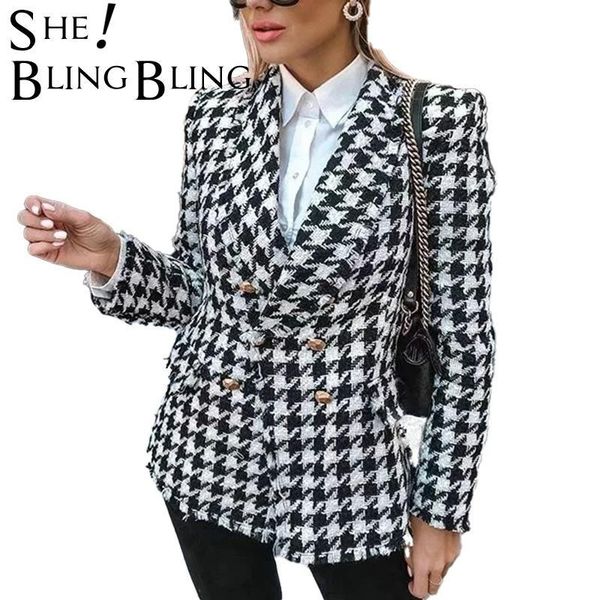 women's jackets sheblingbling women tweed office ladies black tassel houndstooth coats female autumn vintage thick plaid coat girls chi, Black;brown
women's jackets sheblingbling women tweed office ladies black tassel houndstooth coats female autumn vintage thick plaid coat girls chi, Black;brown
