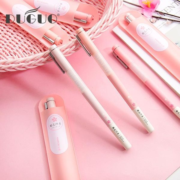 gel pens duguo cute stationery girl cherry blossom neutral pen 0.5mm full needle black watery signature kawaii school supplies1
gel pens duguo cute stationery girl cherry blossom neutral pen 0.5mm full needle black watery signature kawaii school supplies1