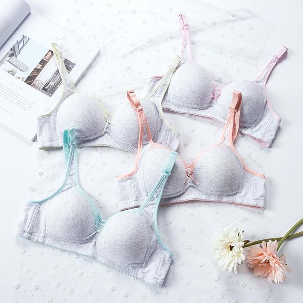 bras cotton cup thin seamless bra wire women rear three row buckle cozy solid color lingerie, Red;black
bras cotton cup thin seamless bra wire women rear three row buckle cozy solid color lingerie, Red;black