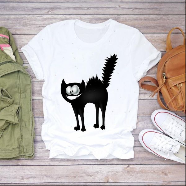 funny cat pet cute fashion womens t shirts 90s style summer autumn print lady graphic female tee, White
funny cat pet cute fashion womens t shirts 90s style summer autumn print lady graphic female tee, White