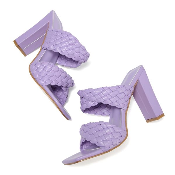 fashion heels women slippers sandals outdoor slides lady square toe high heels female cross mules weave shoes plus size 42, Black
fashion heels women slippers sandals outdoor slides lady square toe high heels female cross mules weave shoes plus size 42, Black