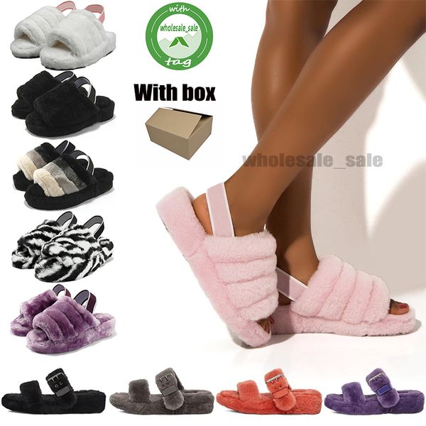 2021 with box latest autumn and winter leisure plush slippers printed flat comfortable home slipper for ladies classic interlock fur slides, Black
2021 with box latest autumn and winter leisure plush slippers printed flat comfortable home slipper for ladies classic interlock fur slides, Black