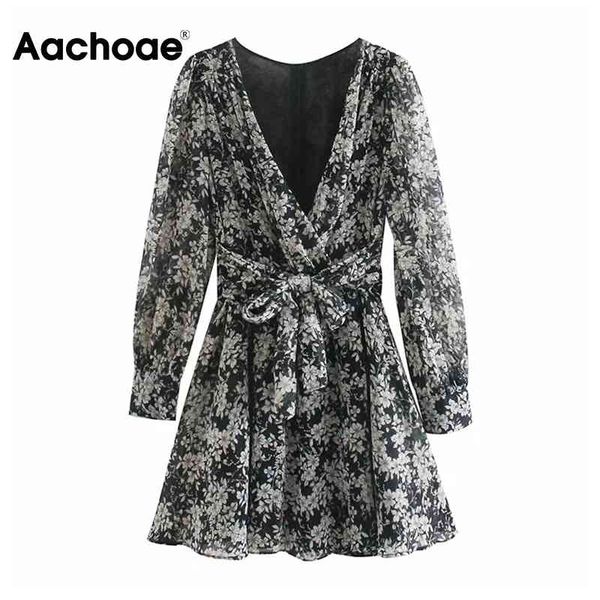 aachoae women v neck floral print dresses with belt retro long sleeve casual mini dress female a line chic dress rebe femme 210413, Black;gray
aachoae women v neck floral print dresses with belt retro long sleeve casual mini dress female a line chic dress rebe femme 210413, Black;gray
