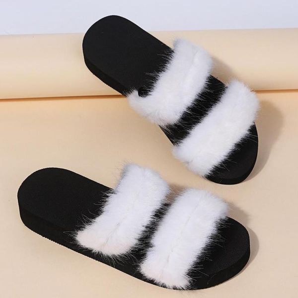 slippers women's winter faux fur indoor warm home shoes cute ladies furry flip flops female plush slides ytmtloy zapato mujer, Black
slippers women's winter faux fur indoor warm home shoes cute ladies furry flip flops female plush slides ytmtloy zapato mujer, Black