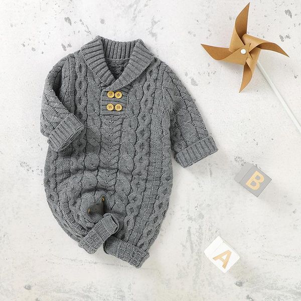 jumpsuits infant baby rompers long sleeve autumn born jumpsuit solid knitted toddler boys clothing one piece overall playsuit turn-down, Blue
jumpsuits infant baby rompers long sleeve autumn born jumpsuit solid knitted toddler boys clothing one piece overall playsuit turn-down, Blue