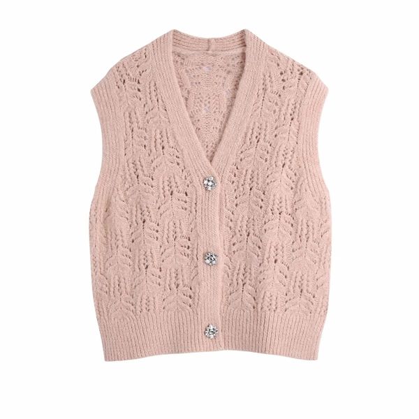 spring women button decoration hollow knitting sweater casual femme v neck pullover high street lady loose sw1126 210430, Black;white
spring women button decoration hollow knitting sweater casual femme v neck pullover high street lady loose sw1126 210430, Black;white