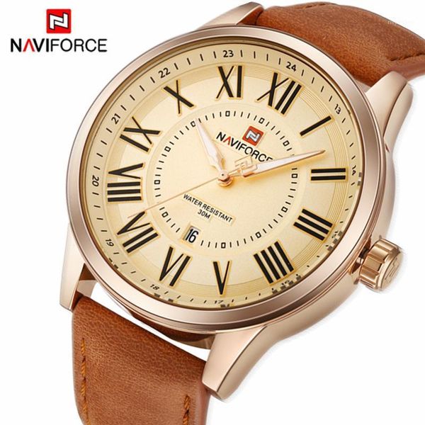 wristwatches naviforce brand watch men fashion business analog quartz clock leather sport waterproof wrist relogio masculino, Slivery;brown
wristwatches naviforce brand watch men fashion business analog quartz clock leather sport waterproof wrist relogio masculino, Slivery;brown