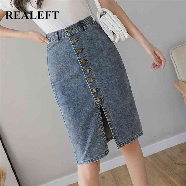 realeft spring autumn new denim sheath wrap skirts single-breasted high waist pencil midi skirt front split skirts womens 210412, Black
realeft spring autumn new denim sheath wrap skirts single-breasted high waist pencil midi skirt front split skirts womens 210412, Black