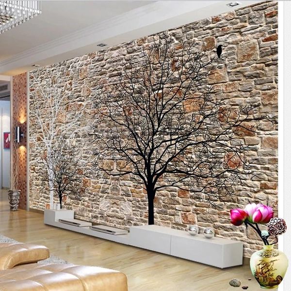 wallpapers custom mural self adhesive wallpaper 3d brick wall abstract tree living room tv sofa background decor waterproof painting
wallpapers custom mural self adhesive wallpaper 3d brick wall abstract tree living room tv sofa background decor waterproof painting