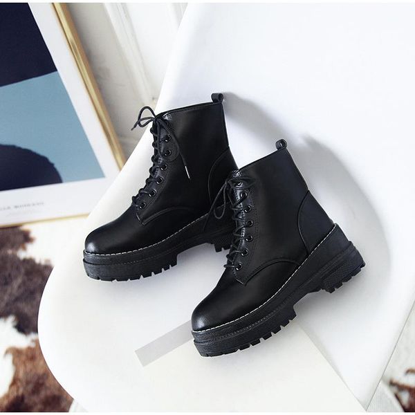boots women ankle ladies shoes autumn winter lace up warm plush platform sewing footwear fashion non slip, Black
boots women ankle ladies shoes autumn winter lace up warm plush platform sewing footwear fashion non slip, Black