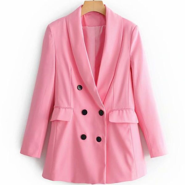 women's suits & blazers 2021 women elegant blazer pink ladies notched collar casual spring solid girls chic jackets top, White;black
women's suits & blazers 2021 women elegant blazer pink ladies notched collar casual spring solid girls chic jackets top, White;black