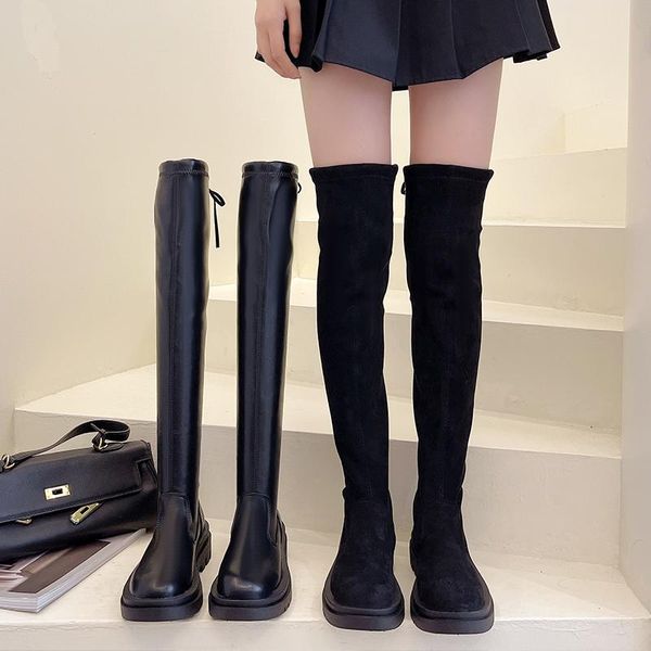boots lace up shoes thigh high heels clogs platform round toe boots-women ladies rock over-the-knee 2021 med, Black
boots lace up shoes thigh high heels clogs platform round toe boots-women ladies rock over-the-knee 2021 med, Black
