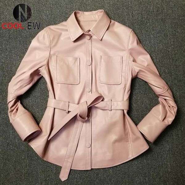 women's leather & faux 2021 women natural sheepskin jacket pockets belted slim fit genuine kawaii pink windbreaker real coat, Black
women's leather & faux 2021 women natural sheepskin jacket pockets belted slim fit genuine kawaii pink windbreaker real coat, Black