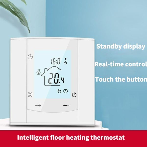 smart home control 2021 intelligent thermostat digital controller water floor heating led display household temperature regulator
smart home control 2021 intelligent thermostat digital controller water floor heating led display household temperature regulator