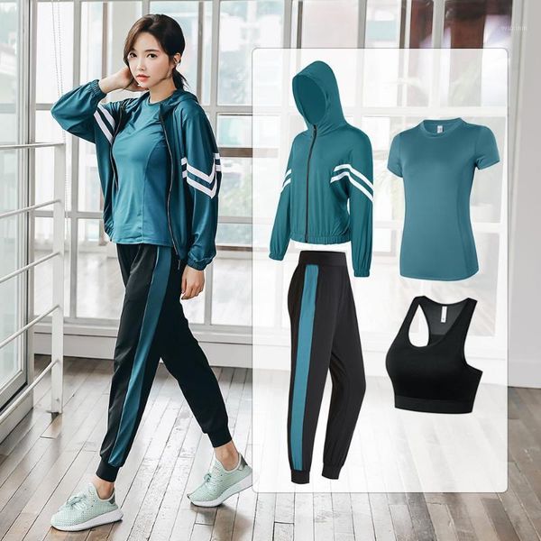 4pcs women yoga fitness set loose casual tracksuit solid sports suit breathble gym running workout plus size sportswear 2021 outfit
4pcs women yoga fitness set loose casual tracksuit solid sports suit breathble gym running workout plus size sportswear 2021 outfit
