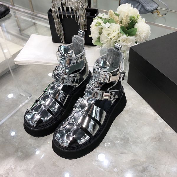 2021 luxury designer trend summer sandals women's thick-soled increase european and american roman shoes wild platform retro slides, Black
2021 luxury designer trend summer sandals women's thick-soled increase european and american roman shoes wild platform retro slides, Black