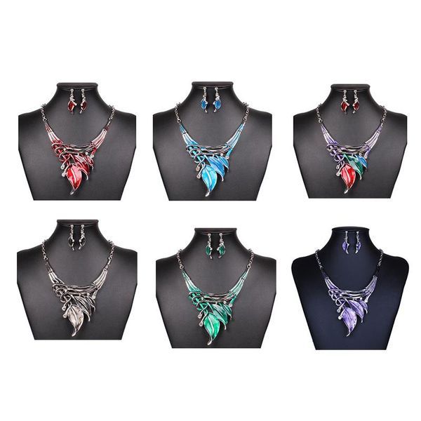 earrings & necklace fashion purple enamel jewelry and earring set crystal leaves, Silver
earrings & necklace fashion purple enamel jewelry and earring set crystal leaves, Silver