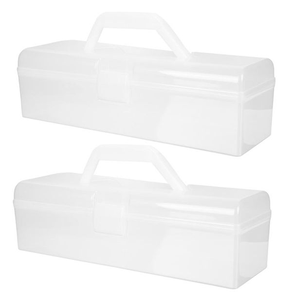 storage bottles & jars 2pcs large capacity boxes kitchen necessities home supplies white