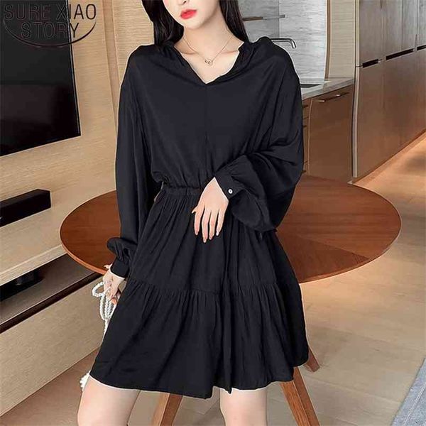 korean lady temperament women dress autumn simple long sleeve mini drawstring v-neck high waist es 11421 210506, Black;gray
korean lady temperament women dress autumn simple long sleeve mini drawstring v-neck high waist es 11421 210506, Black;gray