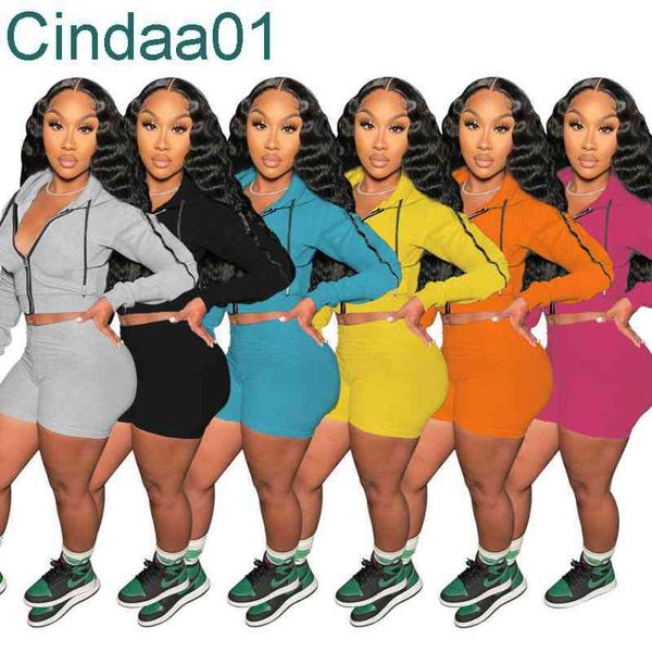 women tracksuits two pieces pants designer outfits solid color zipper sweater long sleeve hoodie short jogger suit plus size sportswear, Gray
women tracksuits two pieces pants designer outfits solid color zipper sweater long sleeve hoodie short jogger suit plus size sportswear, Gray