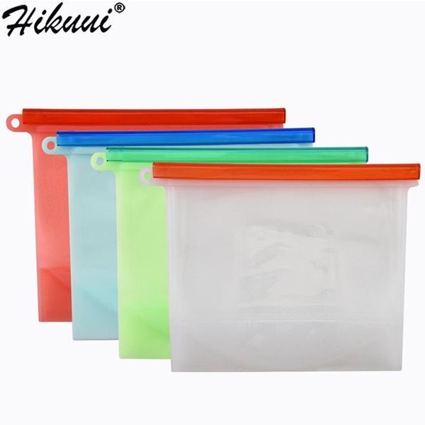food savers & storage containers 4 pcs/set silicone bag reusable leakproof bags stand up sealing fresh
food savers & storage containers 4 pcs/set silicone bag reusable leakproof bags stand up sealing fresh