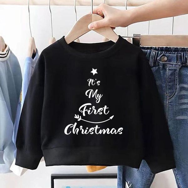 hoodies & sweatshirts it's my first christmas graphic printed children hoodie kids cute cartoon long sleeve shirts boys girls harajuku, Black
hoodies & sweatshirts it's my first christmas graphic printed children hoodie kids cute cartoon long sleeve shirts boys girls harajuku, Black