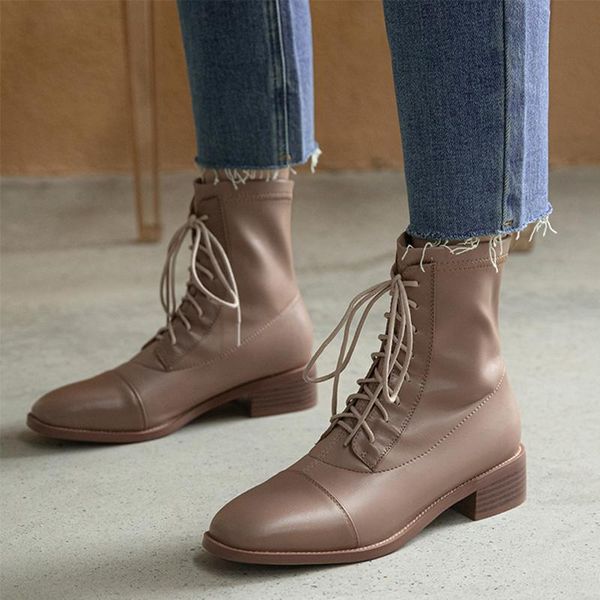 boots cross-tied winter good qualtiy fashion leisure women ankle square heels solid genuine leather comfortable shoes woman, Black
boots cross-tied winter good qualtiy fashion leisure women ankle square heels solid genuine leather comfortable shoes woman, Black