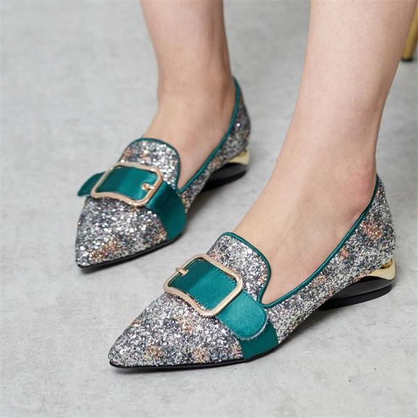 dress shoes pxelena plus size 34-42 celebrity women sequined bling wedding party low heels pumps pointed toe slip on loafers buckle, Black
dress shoes pxelena plus size 34-42 celebrity women sequined bling wedding party low heels pumps pointed toe slip on loafers buckle, Black