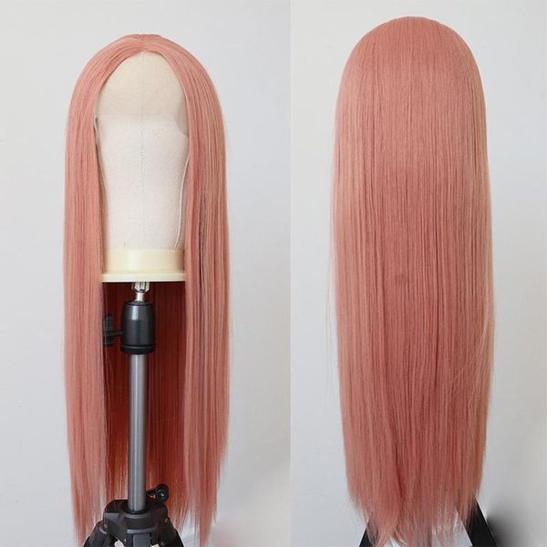 synthetic wigs rose gold long straight hair pink forwomen natural hairline cosplay wig lace front wige, Black
synthetic wigs rose gold long straight hair pink forwomen natural hairline cosplay wig lace front wige, Black