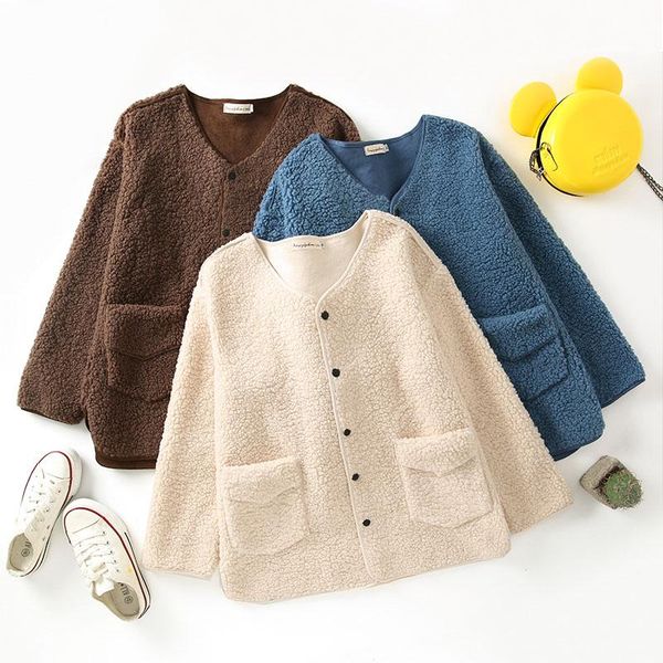 women's jackets v neck loose plus size chic single breasted long sleeve jacket women fall winter 2021 warm solid simple coat, Black;brown
women's jackets v neck loose plus size chic single breasted long sleeve jacket women fall winter 2021 warm solid simple coat, Black;brown
