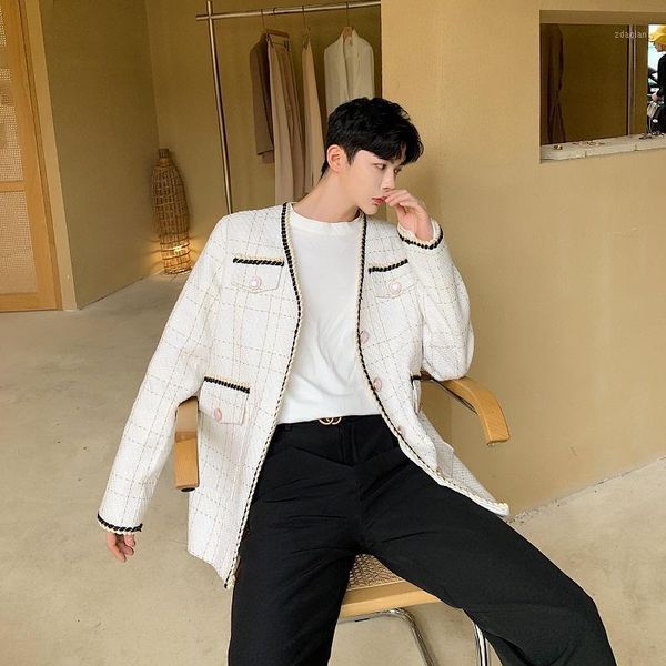 slim fit suits for men smart blazer white fashion formal business casual terno masculino blazers bg50xz men's, White;black
slim fit suits for men smart blazer white fashion formal business casual terno masculino blazers bg50xz men's, White;black